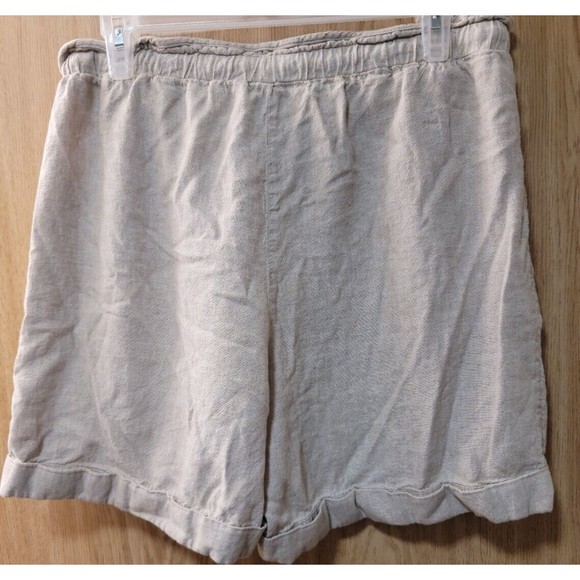 Zac & Rachel Womens Linen Blend Shorts~Size Large - Picture 4 of 4